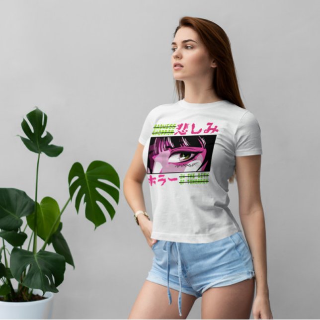 T-shirt Horreur Anime Japonaise fille (Créateur téléchargé)