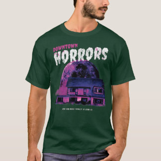 T-shirt Horreur Coeur Haunted Maison effrayant Maison Tee