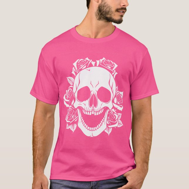 T-shirt Horreur Crâne Art Crâne Gothique Métal lourd (Devant)