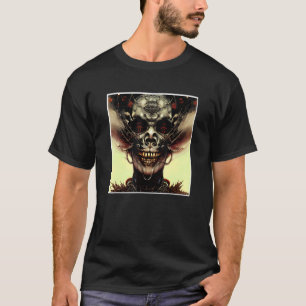 T-shirt Horreur crâne Nightmare Déplaisant Face Unique Di