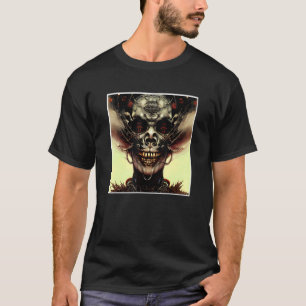 T-shirt Horreur crâne Nightmare Déplaisant Face Unique Di