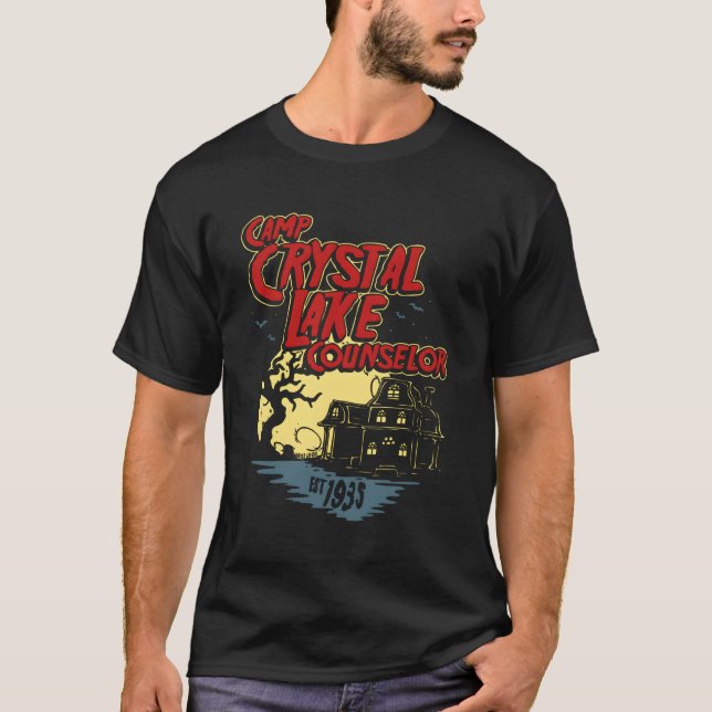 T-shirt Horreur De Camp Crystal Lake Conseiller 80 (Devant)