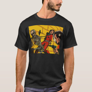 T-shirt Horreur de l'espace - art comique vintage de la