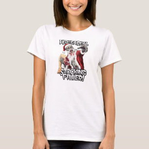T-shirt Horreur de Noël de Père Noël de zombi