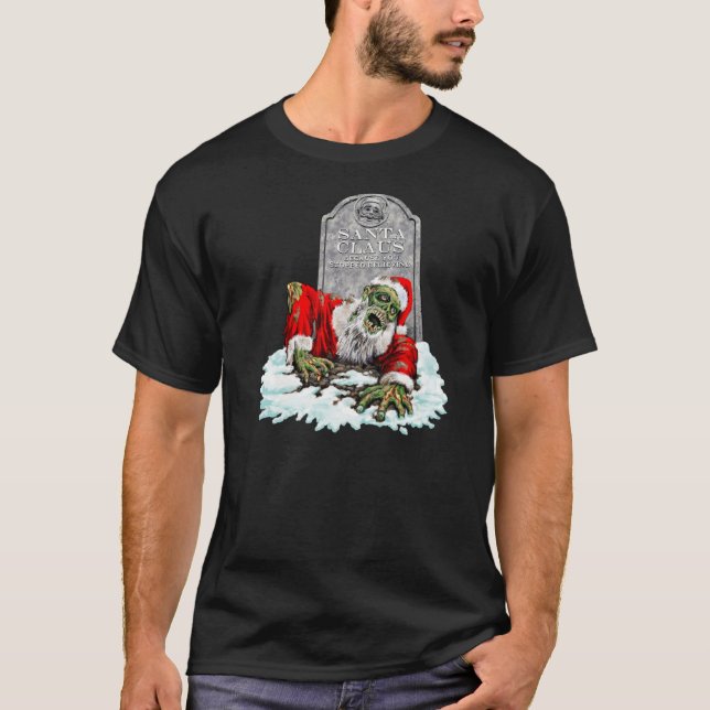 T-shirt Horreur de Noël de zombi (Devant)