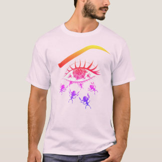 T-shirt Horreur Déplaisante des yeux psychédéliques