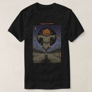 T-shirt Horreur d'Halloween déplaisant Citrouille Scarecro