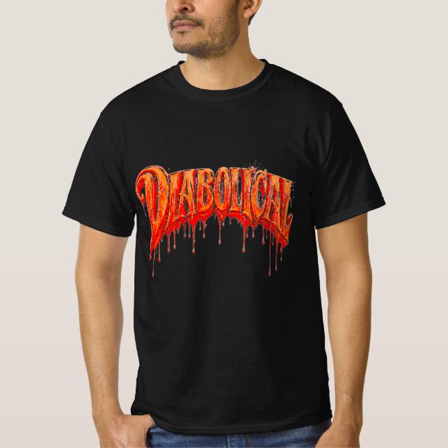 T-shirt Horreur gothique diabolique V2 (Devant)