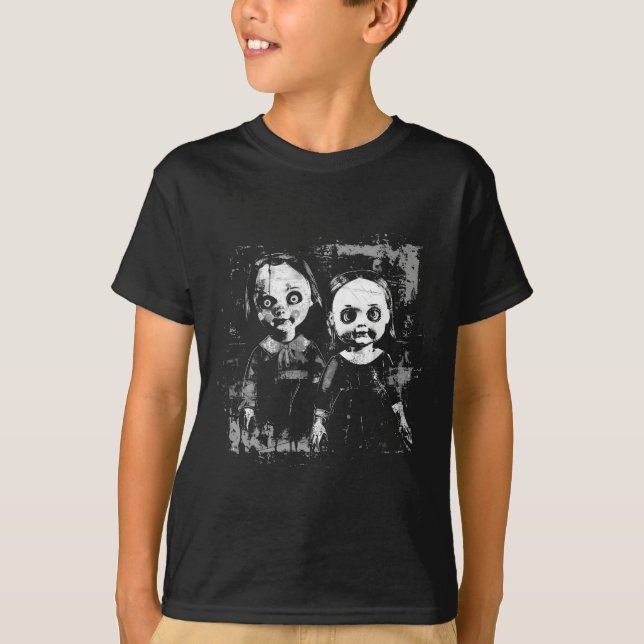T-shirt Horreur Haunted Poupée Jouet Déplaisant Halloween  (Devant)