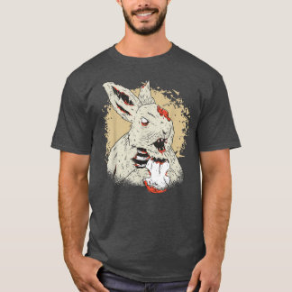 T-shirt Horreur Lapin de Pâques, Joyeux Lapin De Pâques Fa