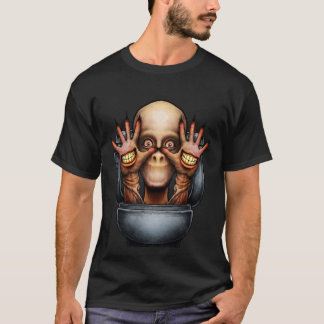 T-shirt Horreur toilette Monster 25 fille