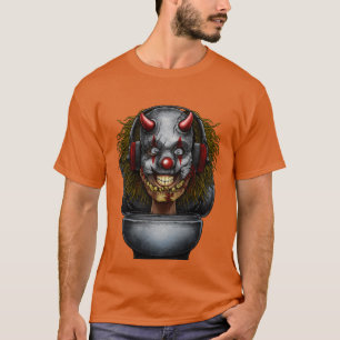 T-shirt Horreur toilette Monster 52 fille