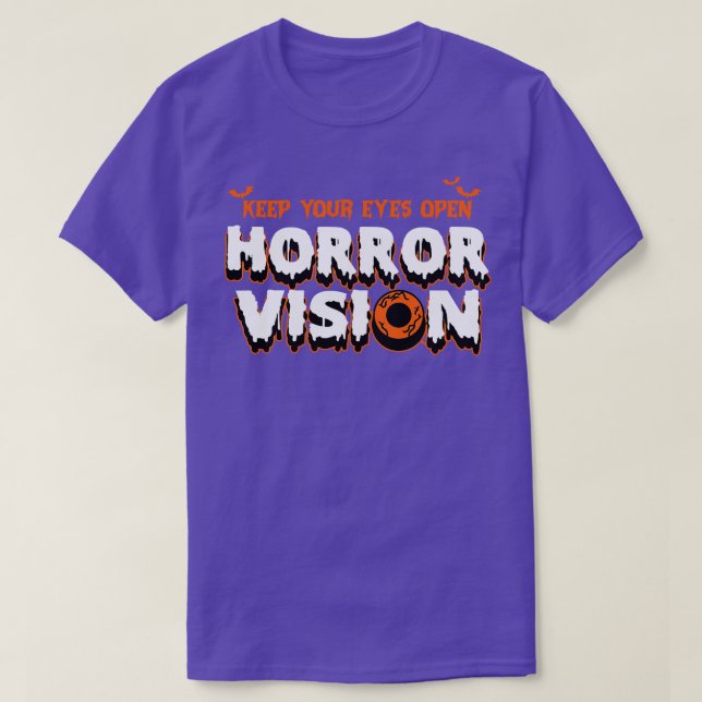 T-SHIRT HORREUR VISION HALLOWEEM (Design devant)