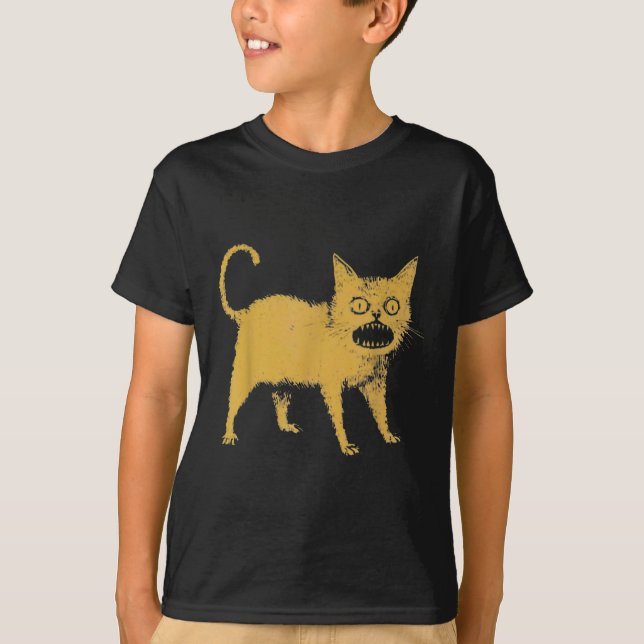 T-shirt Horrible chat japonais drôle (Devant)