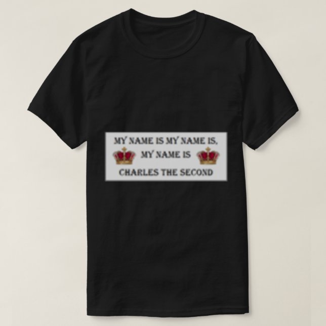 T-shirt Horrible Histoire Charles II (Design devant)