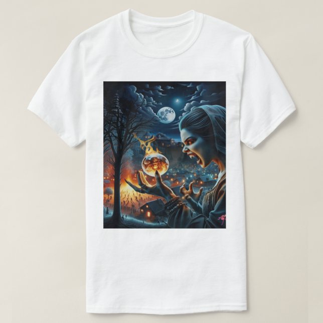 T-shirt Horrible nuit & sorcière (Design devant)
