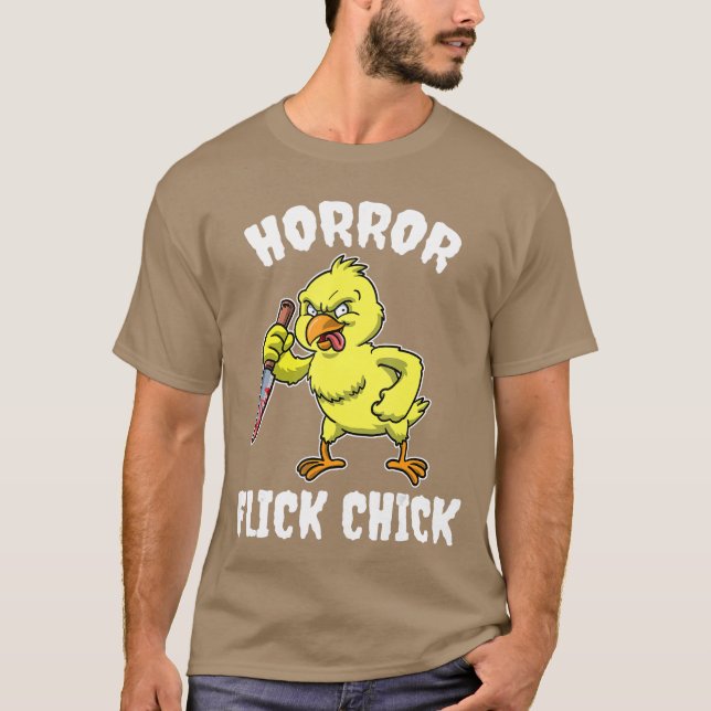 T-shirt Horror Flick Chick family (Devant)