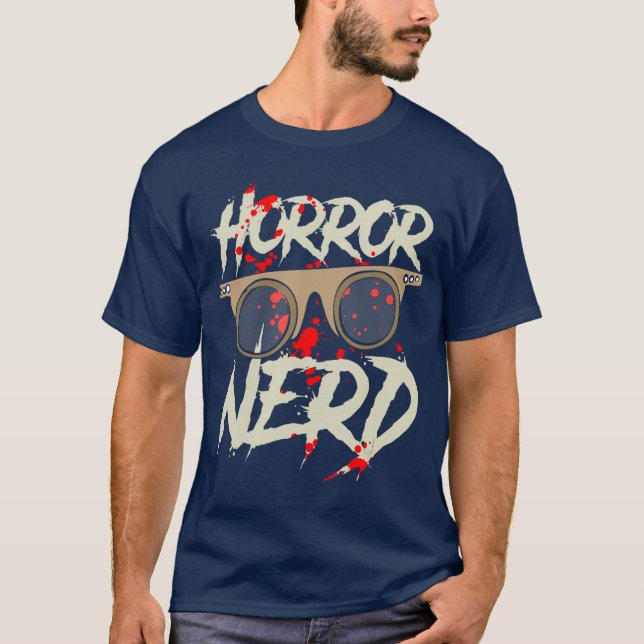 T-shirt Horror Nerd Horror Movie girl (Devant)