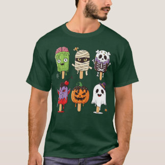 T-shirt Horror Summer Popsicle Halloween Ice Cream Summerw
