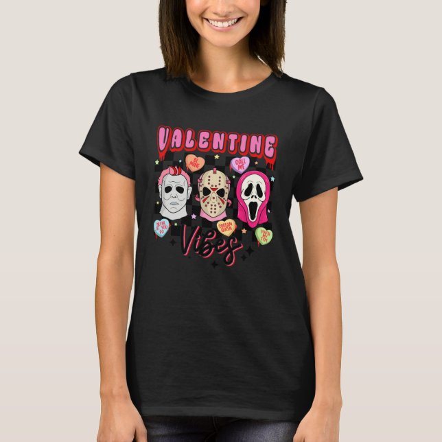 T-shirt Horror valentines retro Valentineu2019s Day Valent (Devant)