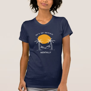 T-Shirt Hors Bureau, Plage De Palm Tree