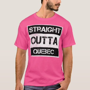 T-shirt Hors de Québec Ville Canada Détresse Vintage