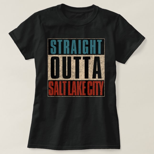 T-shirt Hors droit Salt Lake City Utah UT (Design devant)