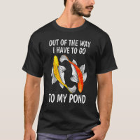 Hors Du Chemin Je Dois Aller À Mon Étang Koi Carp 