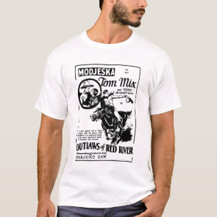 T-shirt Hors-la-loi de Tom Mix de film occidental de la