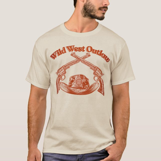 T-shirt "Hors-la-loi du Far West " (Devant)