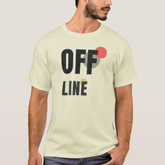 T-shirt HORS LIGNE | Design Graphique Minimaliste Moderne