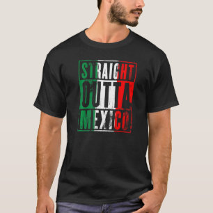 T-shirt Hors Mexique Grunge Mexicaine Drapeau Couleurs M