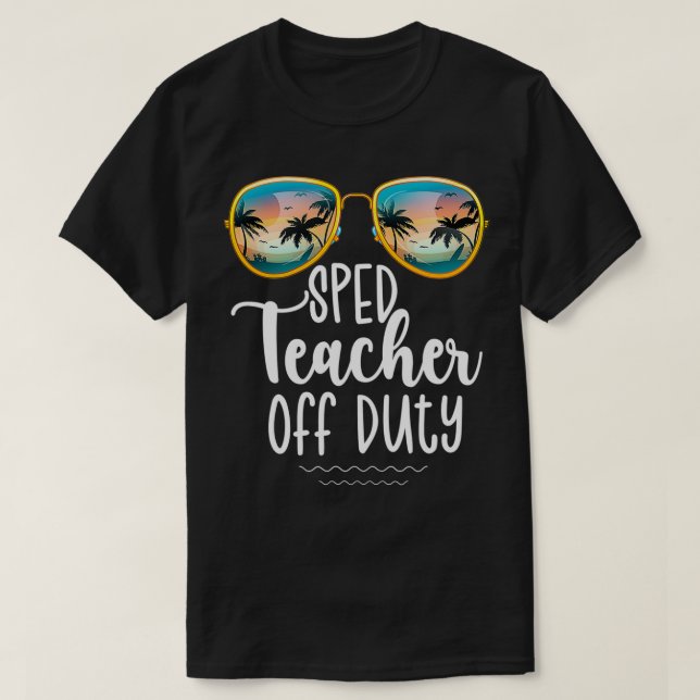 T-shirt Hors Service Enseignant de l'éducation spéciale Pl (Design devant)