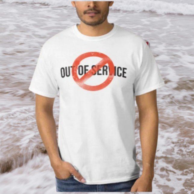 T-shirt Hors Service | Tee-shirt Red Strike Warning (Créateur téléchargé)