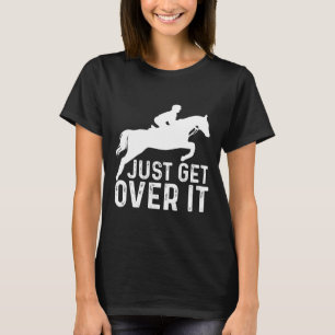 T-shirt Horse anglaise Riding Hunter Jumper Girl Horseback