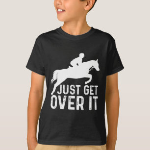 T-shirt Horse anglaise Riding Hunter Jumper Girl Horseback