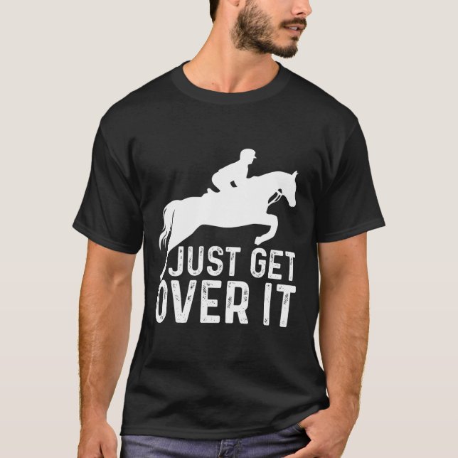 T-shirt Horse anglaise Riding Hunter Jumper Girl Horseback (Devant)