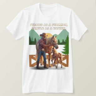 T-shirt Horse Dad Pride - Fête des pères Édition équestre