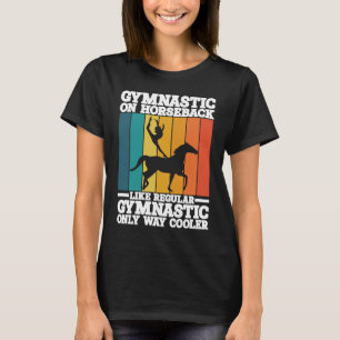 T-shirt Horse Équitation Gymnastique Sur Horseback Horse V