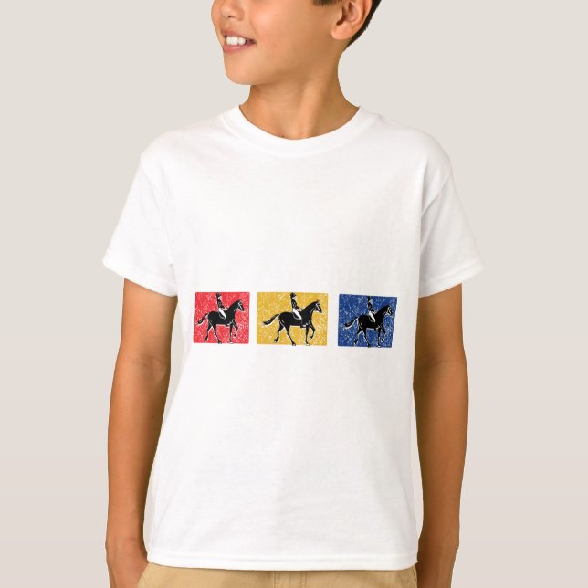 T-shirt Horse et cavalier anglais (Devant)