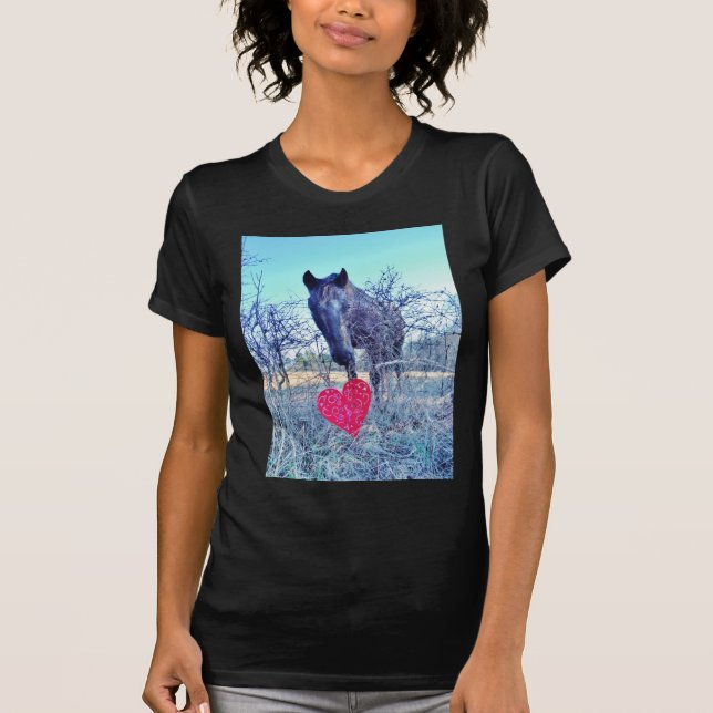 T-shirt Horse et heart (Devant)