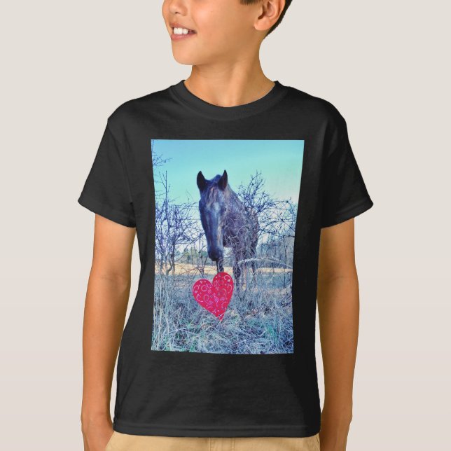T-shirt Horse et heart (Devant)