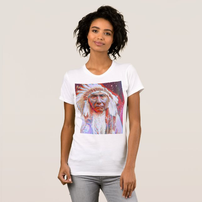 T-shirt Horse fou amérindien (Devant entier)