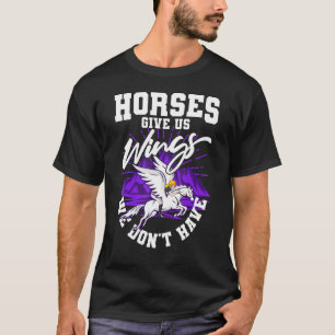 T-shirt Horse Girls Horse Citations Femmes