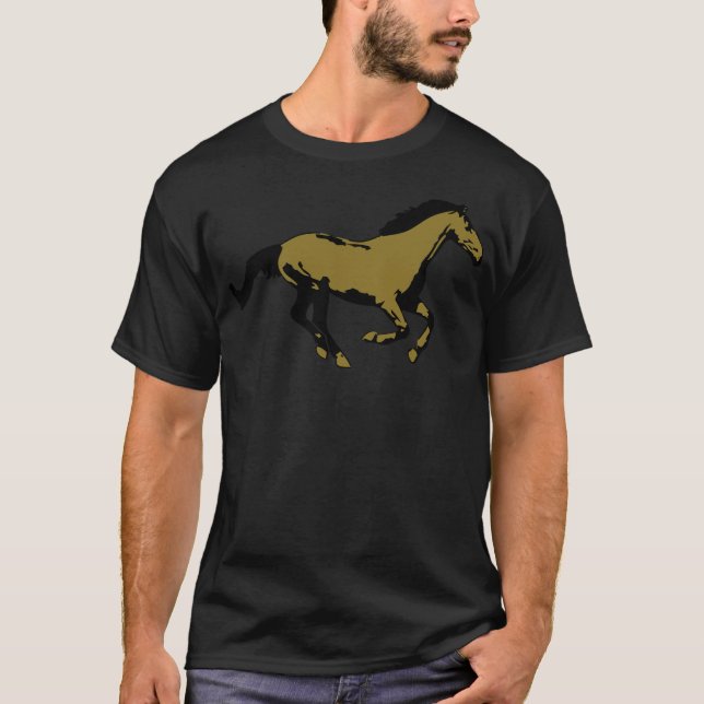 T-shirt Horse horses western  (Devant)