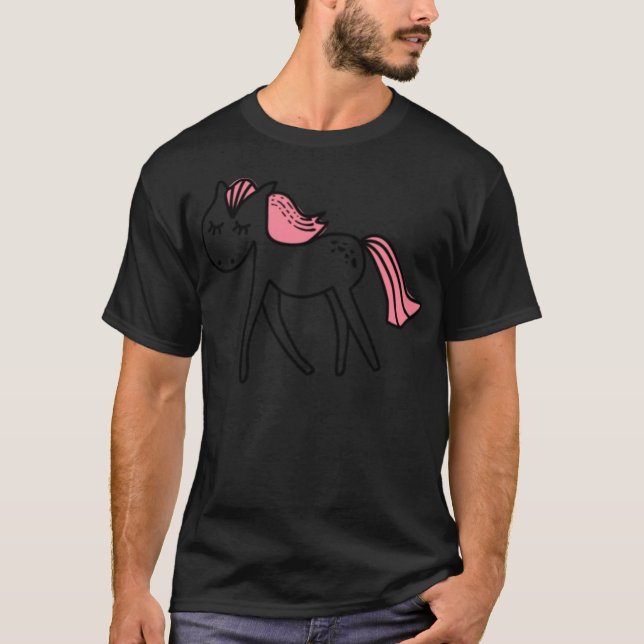 T-shirt Horse hummor kiddinx (Devant)