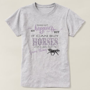 T-shirt HORSE LOVER 2   L'argent ne peut pas acheter le bo