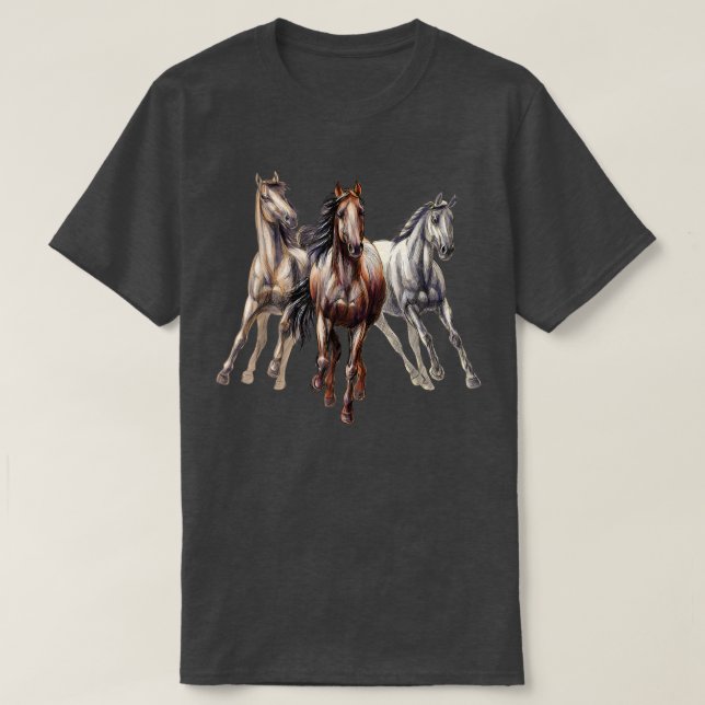 T-shirt Horse Lover Girl Équestre Rodéo Ferme Femmes (Design devant)