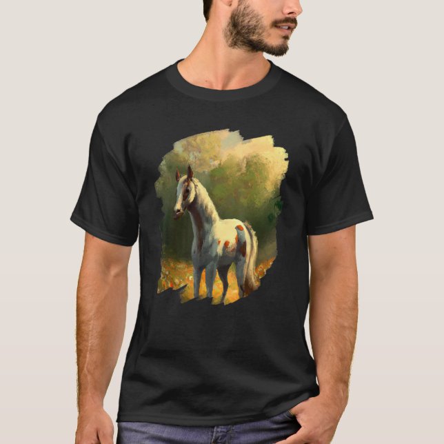T-shirt Horse Painting Vintage (Devant)