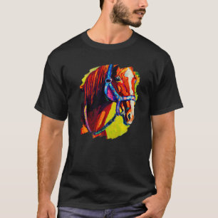 T-shirt Horse Painting Vintage